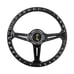NEW JDM UNIVERSAL 350MM CARBON FIBER Acrylic Deep Dish 6 Holes Steering Wheel