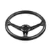 NEW JDM UNIVERSAL 350MM CARBON FIBER Acrylic Deep Dish 6 Holes Steering Wheel