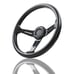 NEW JDM UNIVERSAL 350MM CARBON FIBER Acrylic Deep Dish 6 Holes Steering Wheel