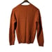 Brooks Brothers Sweater Mens Size Medium Pullover Scottish Lambswool Rust Color