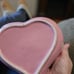 Set of 2 Dog/Cat Princess Pink Heart Shape 6 Lx5 T x1.5 D Food Water Pet Bowls
