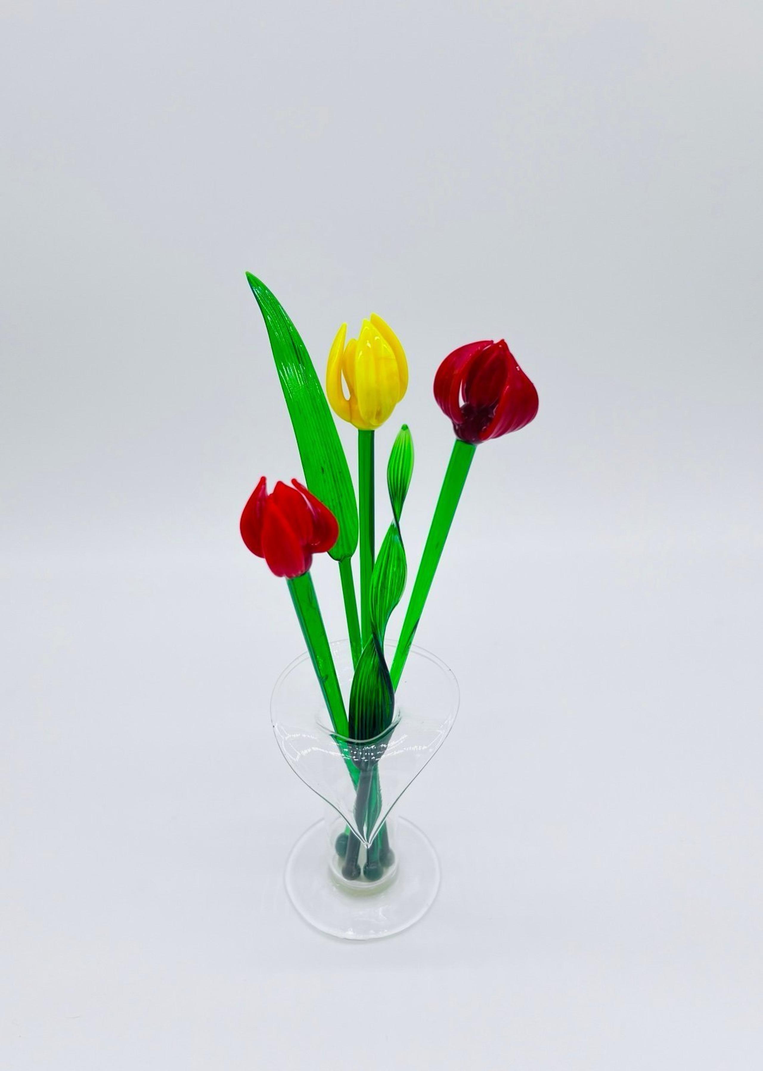 Murano Glass Flower Bouquet