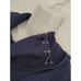 JM Collection Turtle Neck Laced Collar S