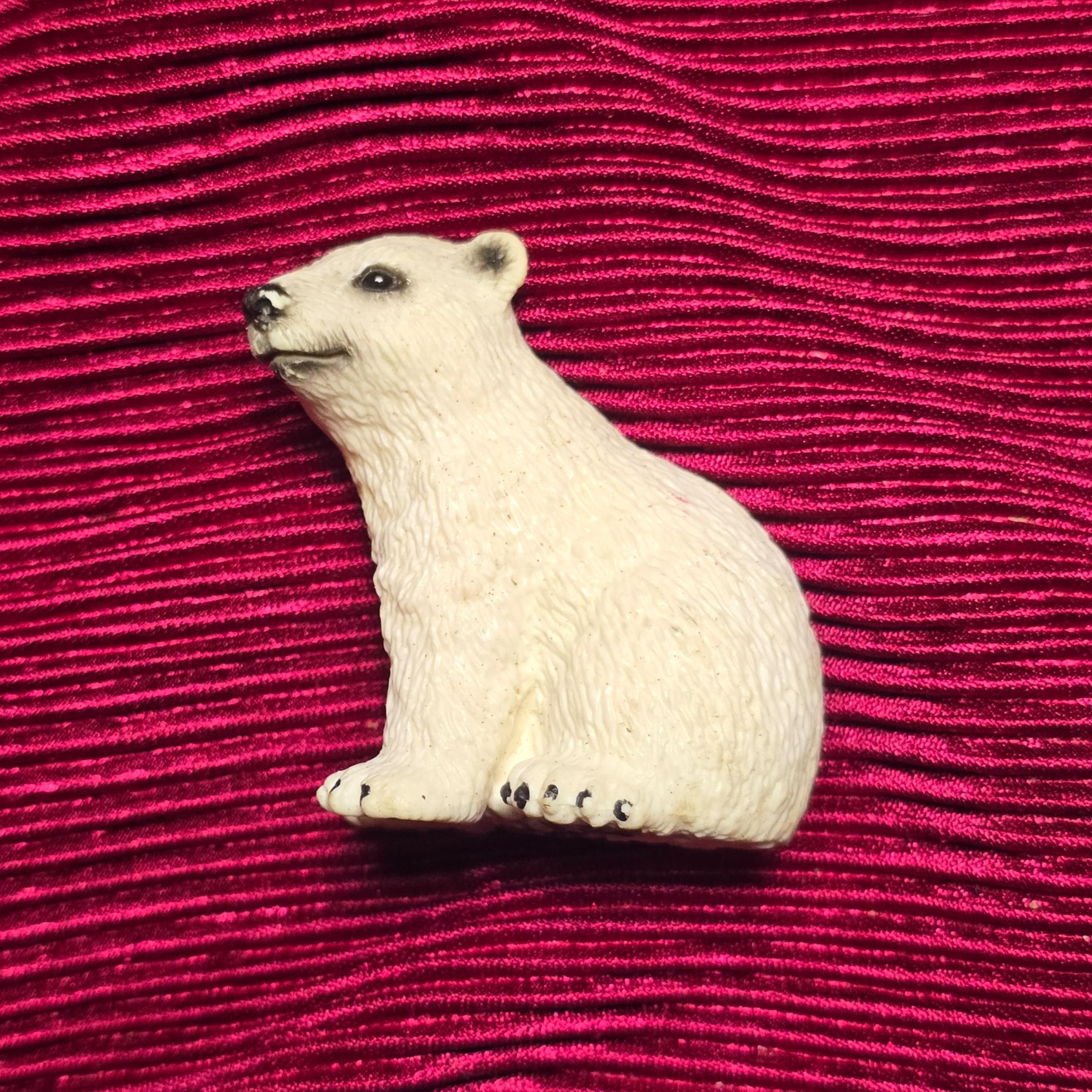 Schleich Polar Bear Cub Animal Action Figure Toy