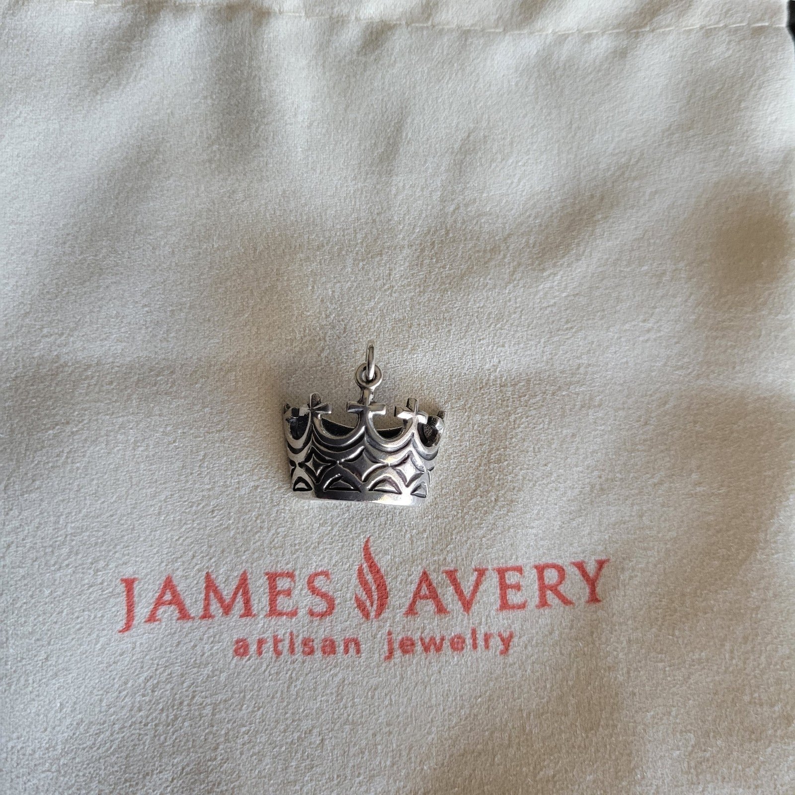 Retired James Avery crown pendant