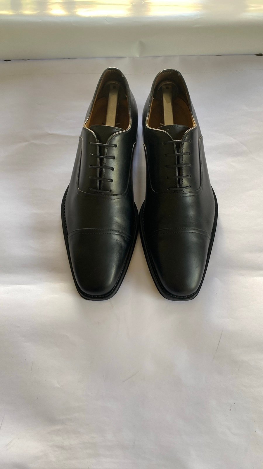 MAGNANNI Men’s Black Leather Oxfords Size 8
