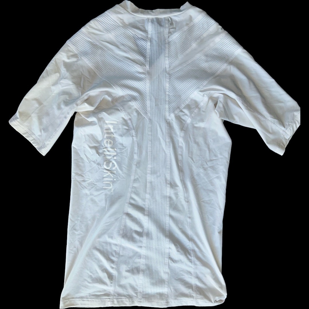 EUC Men’s Intelliskin Compression Stand Tall V-Neck Shirt White Size 2XL