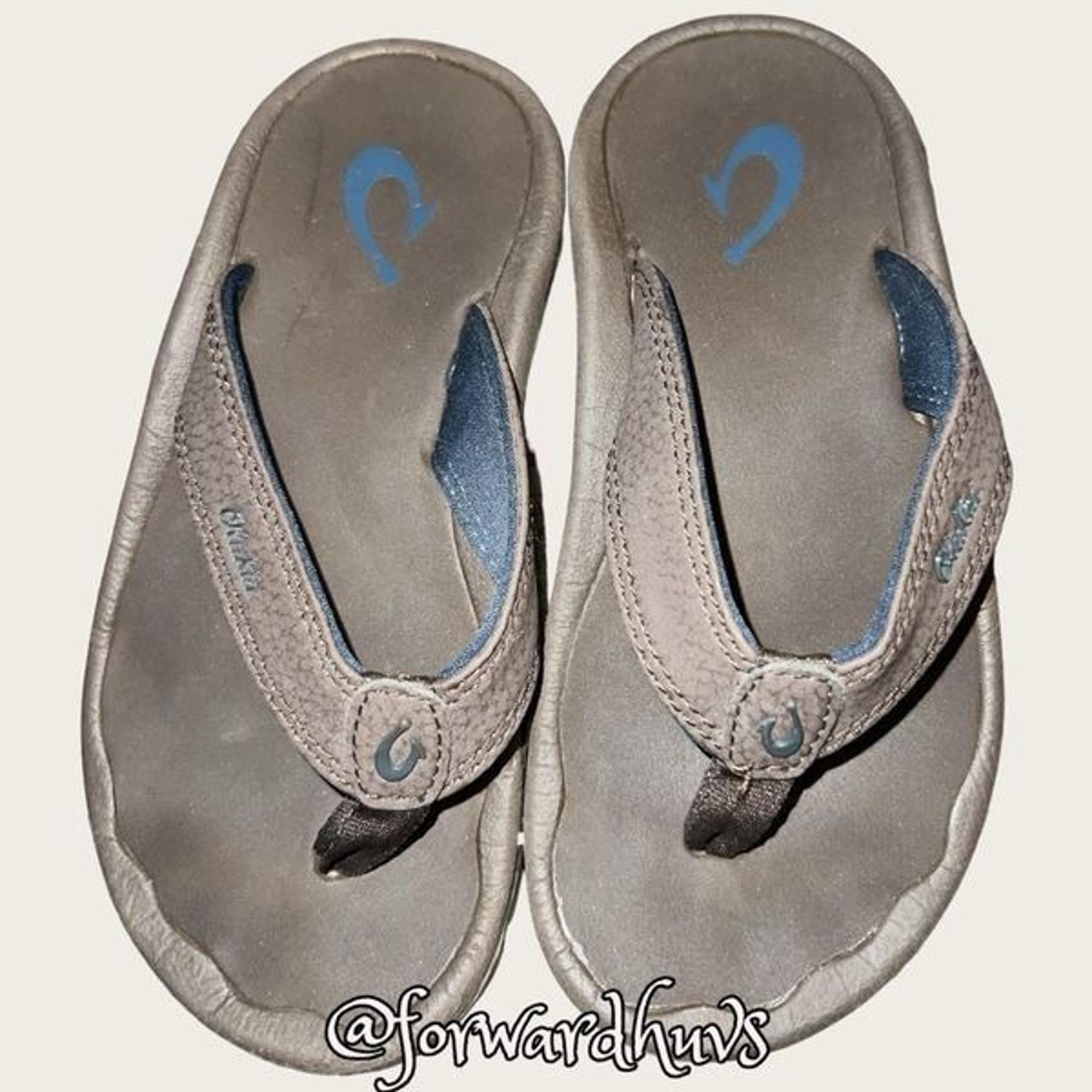 Olukai Kids Leather Sandals Size 11 - 12
