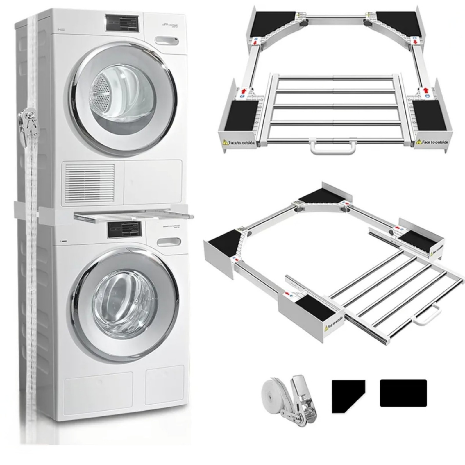 Kiss Core 29 inch Stacking Kit for Washer and Dryer, Universal Washer and Dryer