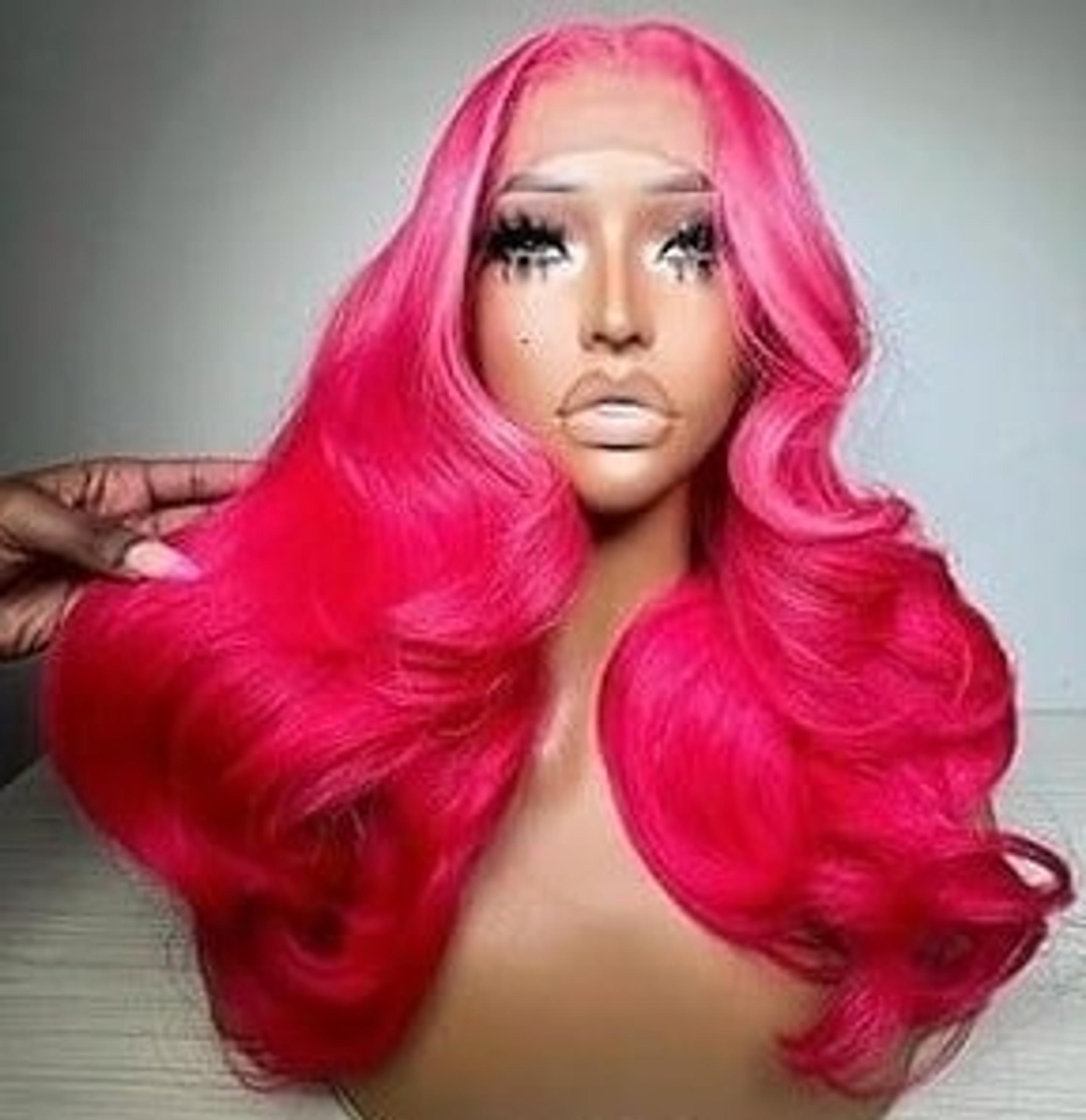 human hair lace front wig 24 inches - Virgin Only