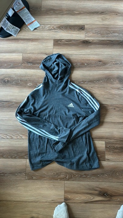 adidas hooded long sleeve tee