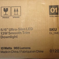 Sunco 12 Pack Retrofit LED Recessed Lighting 5/6 Inch (DL_SMDR56-13W-3K-12P)