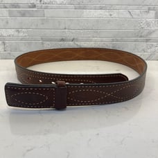 Vintage Tony Lama High Quality Leather Belt ONLY No Buckle MADE TO LAST U.S.A