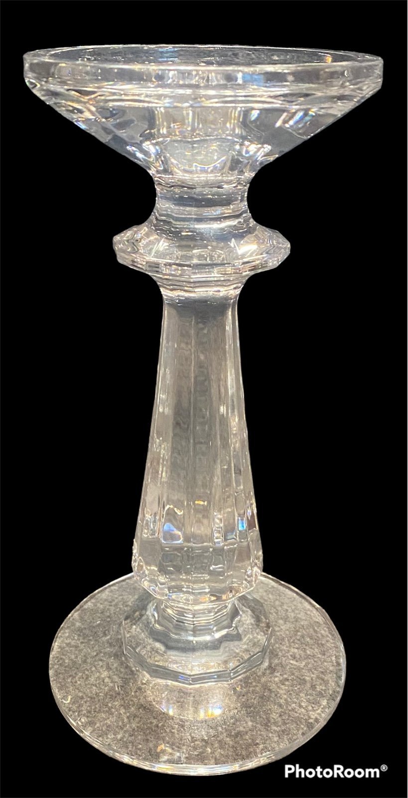 WATERFORD CRYSTAL 8” Pillar Or Tapered “ILLUMINOLOGY” Candle Holder SIGNED