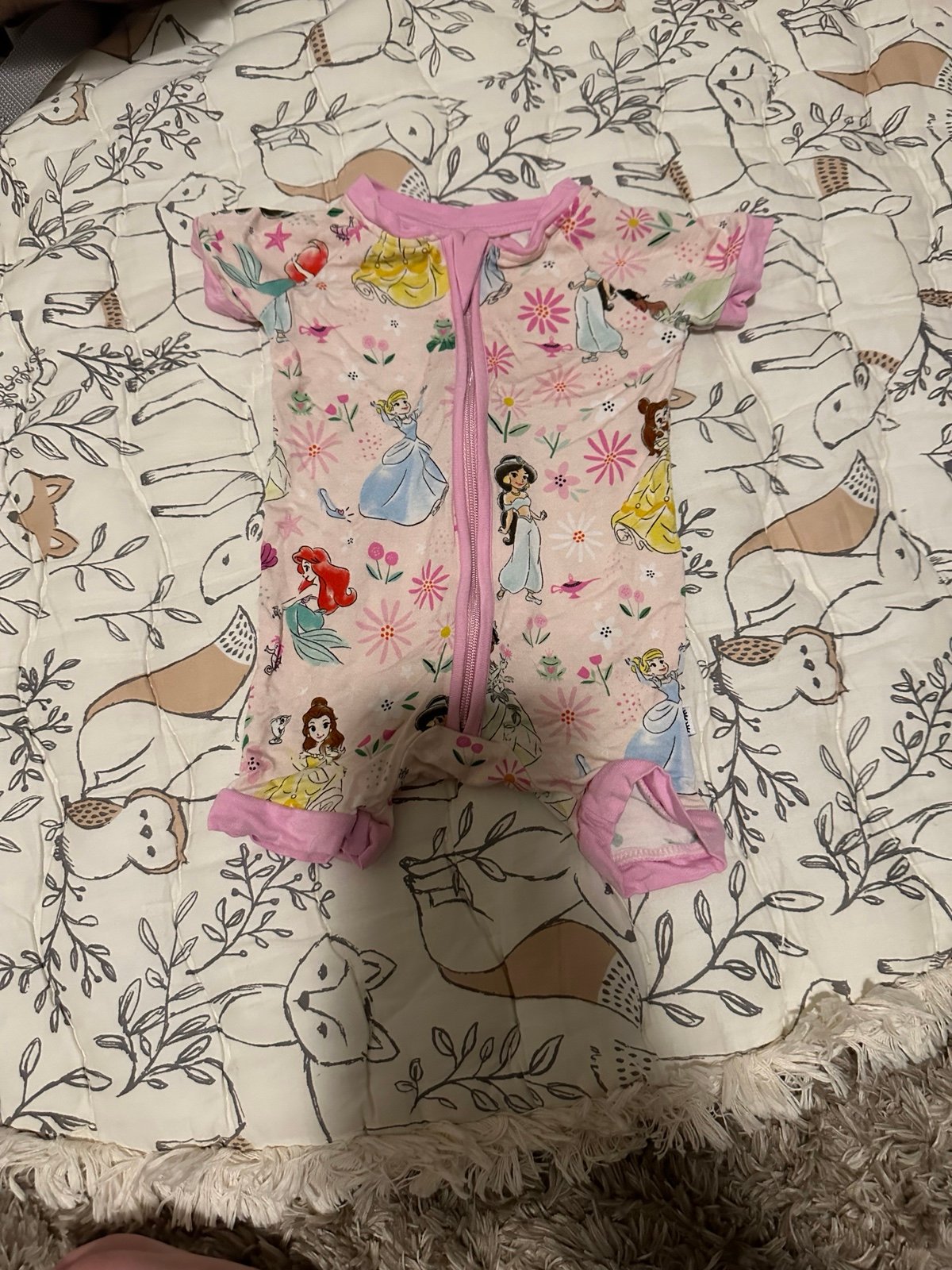 Little sleepies disney princess shorty 0-3 months