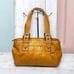 COACH Ashley Soho Pleated Leather Satchel Shoulder Bag Tan & Gold #E1076-F13732