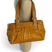 COACH Ashley Soho Pleated Leather Satchel Shoulder Bag Tan & Gold #E1076-F13732