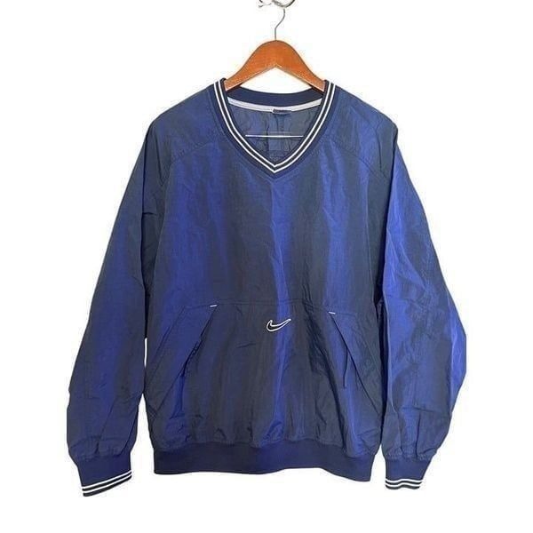 Nike White Tag Vintage 90’s White Tag Middle Check Windbreaker Sz L