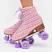Roller Skates SZ 14 womens - LESS OF A CLUE PLAID ROLLER SKATES