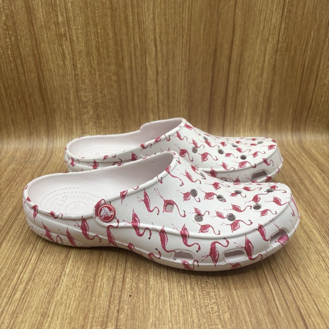 Crocs Freesail Clog PINK Flamingo Women’s Size 9 Slip-on Sandals