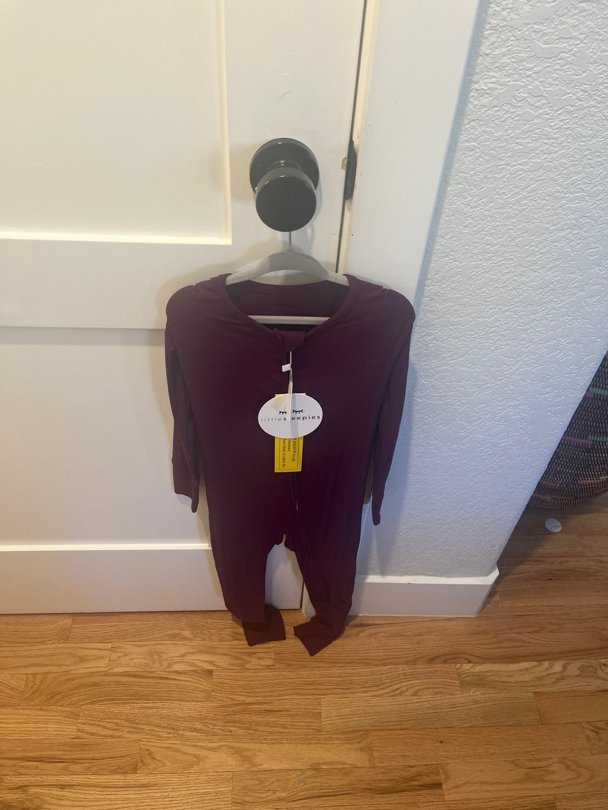 NWT-Little Sleepies Plum Ribbed in 3T