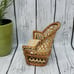 Miniature Wicker Dollhouse Sofa with Padding