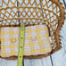 Miniature Wicker Dollhouse Sofa with Padding