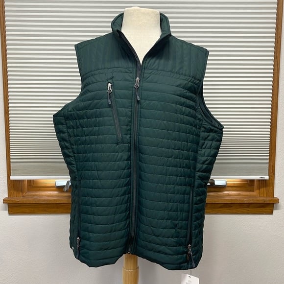Storm Creek NWT Pine Green Katrina Quilted Thermolite Zip Up Vest Size 2X