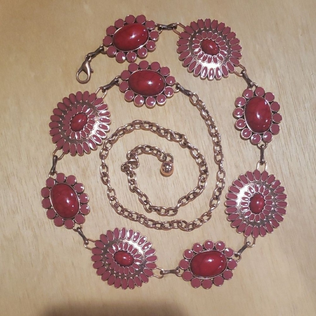 Bohemian Style Concho Chain Belt nwot