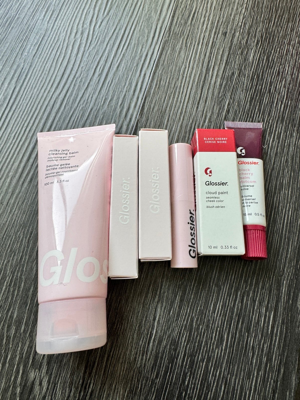 Glossier bundle Milky Jelly Cleansing Balm & Makeup Remover