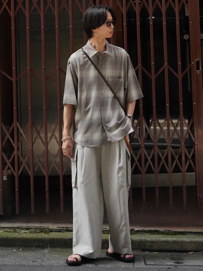 WYM LIDNM WOOL LINEN BACKSATIN CARGO Cargo