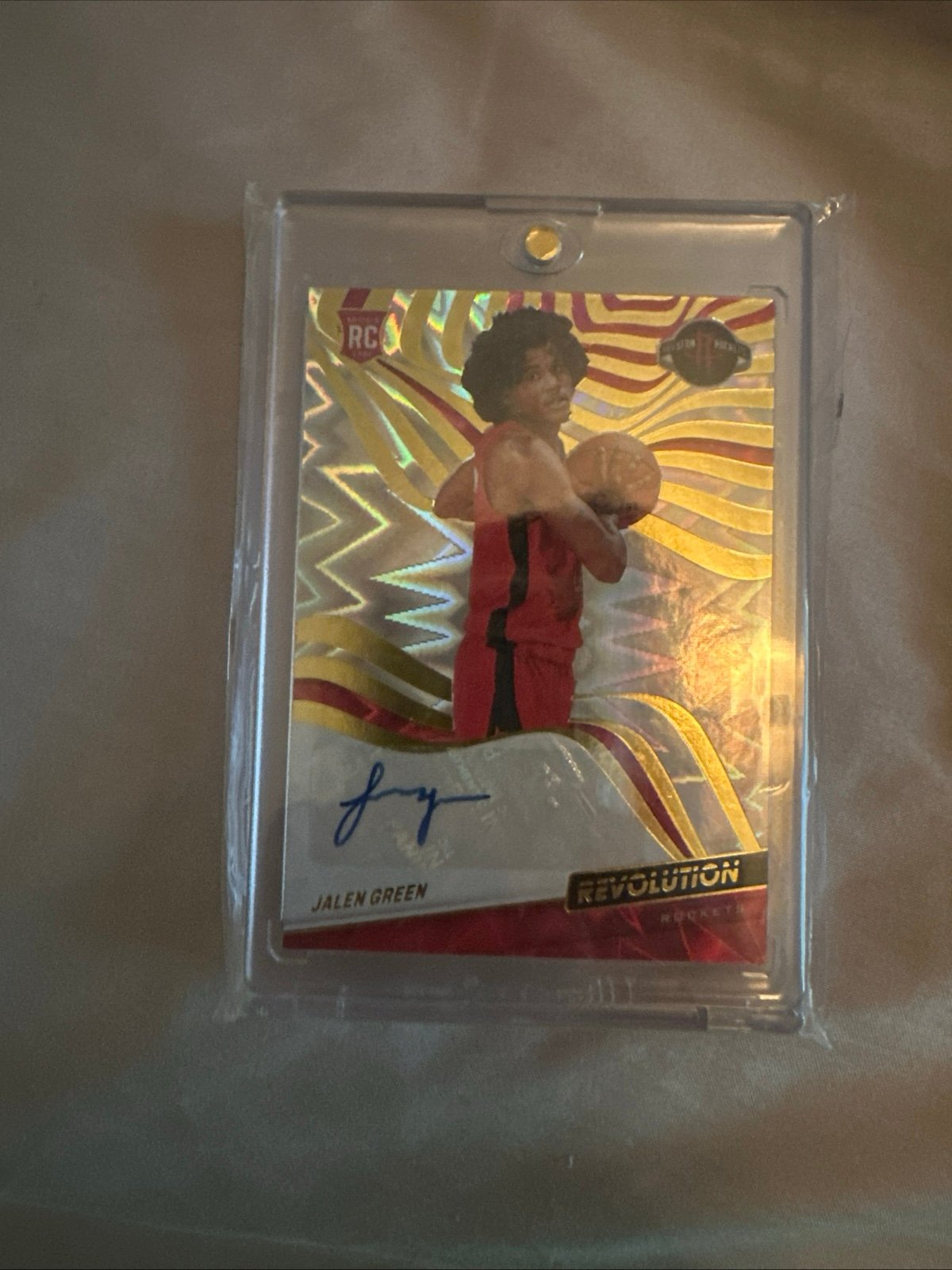 Jalen Green Rookie Auto Revolution #RA-JGR – Serial #100/100 – Rare Last Print –