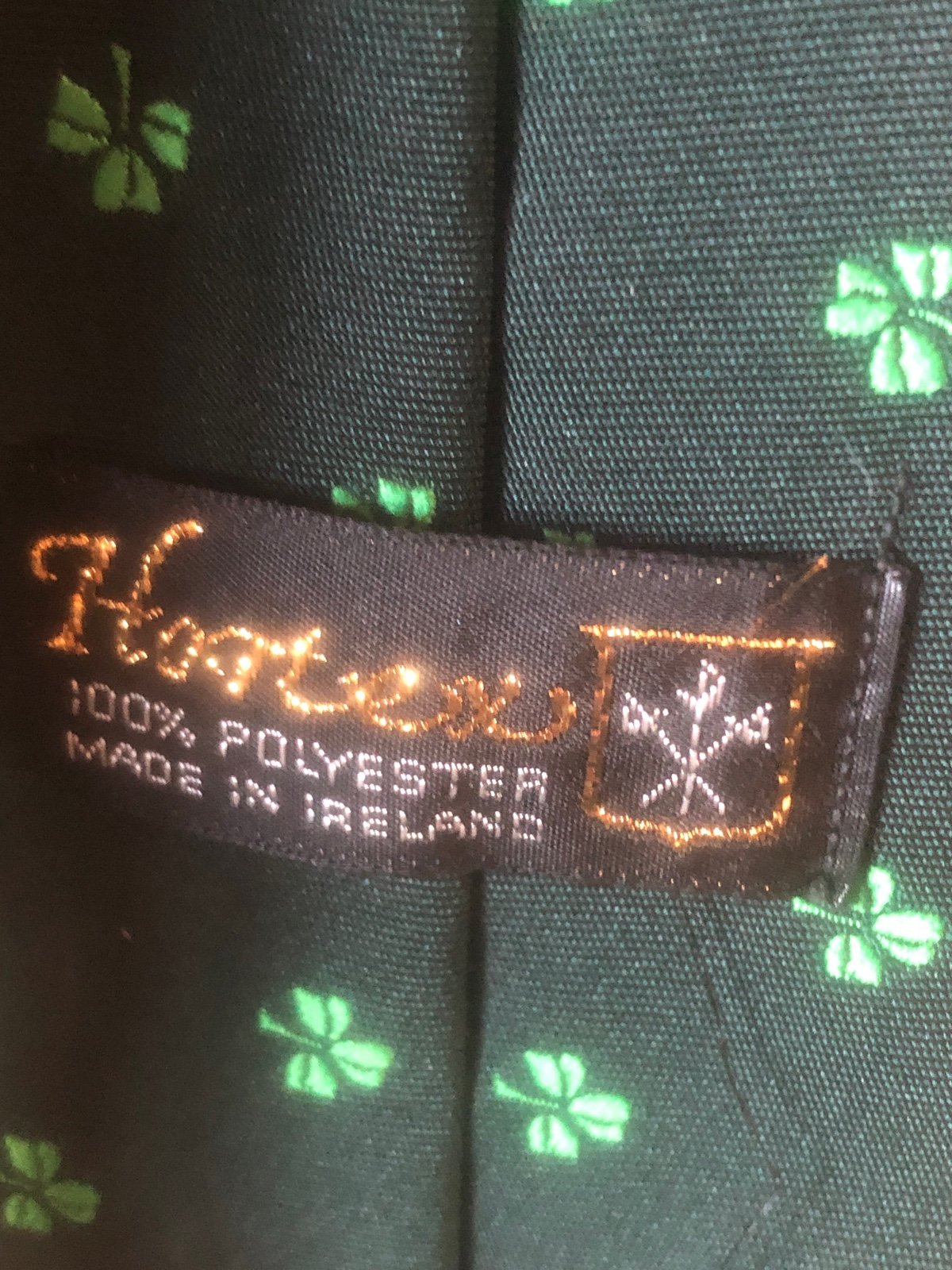 Vintage Clover Tie - Perfect for St Patrick Day