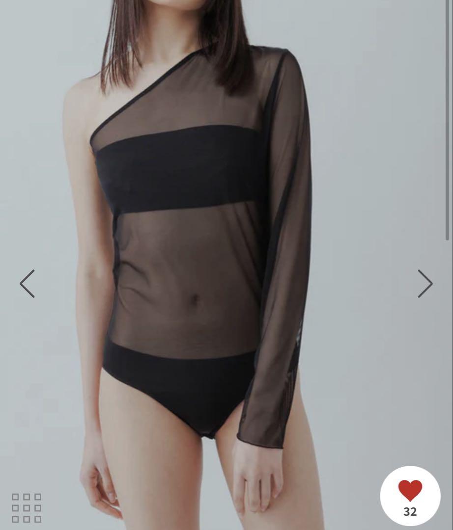 高い信頼 厚い信頼 yo bodysuit sheer shoulder One BIOTOP トップス