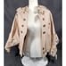 Hoss Intropia Nude Hooded Rain Coat Jacket Double Button Trench Coat Style New S
