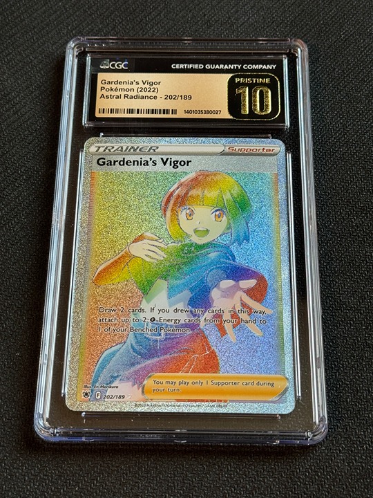 Pokemon Astral Radiance Secret Rare Gardenia's Vigor 202/189 CGC 10 Pristine