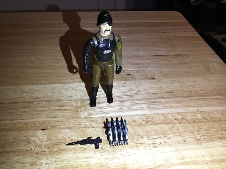 Vintage 1983 G.I. Joe ARAH Hasbro Major Bludd V1 100% Complete (Minty)(See Pics)