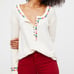 Free People Rainbow Henley Top M