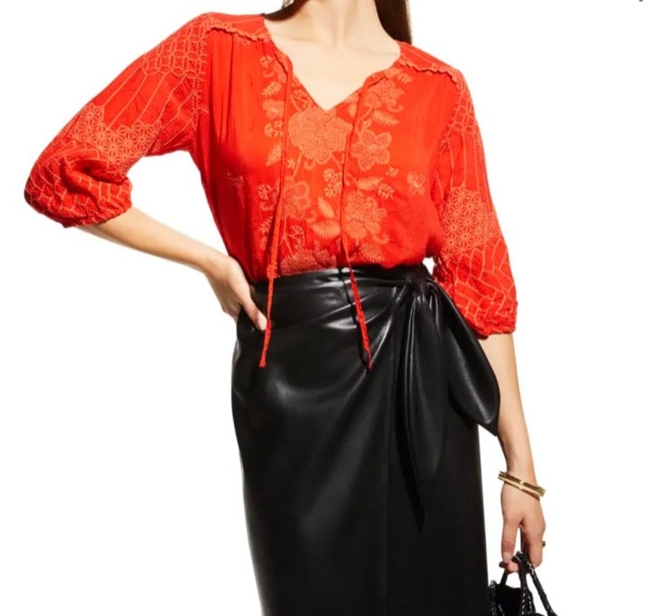 Johnny Was Jolie Selena Tunic Blouse NWT S