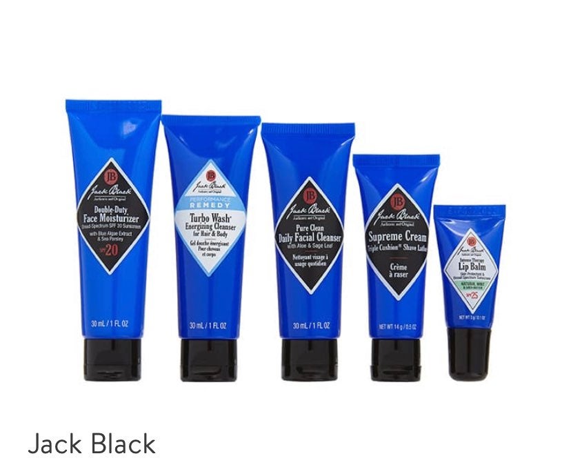 Jack Black Skincare cleanser moisturizer