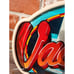 Vintage 5¢ Vacation USA Light-Up Sign With Stand