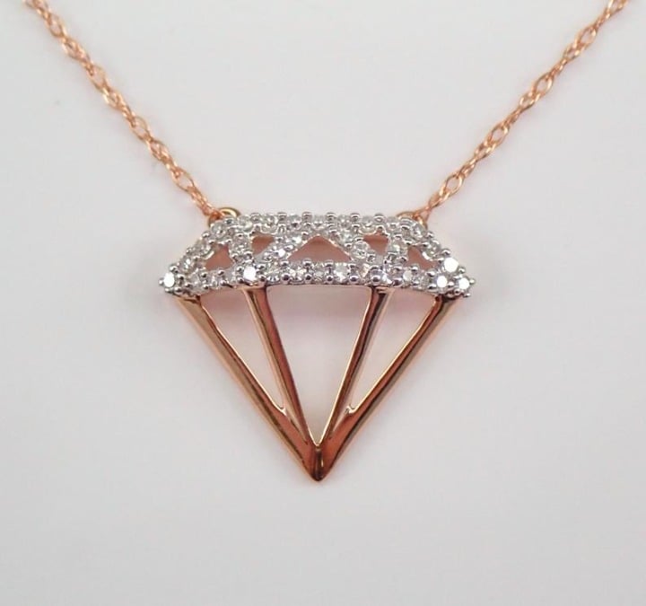 Rose Gold Diamond Necklace