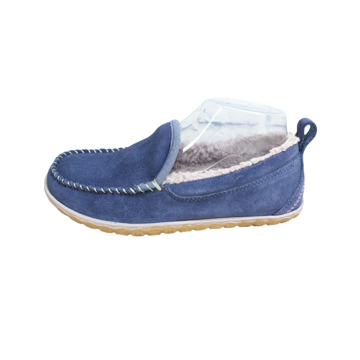 LL Bean Women's Purple Suede Fleece Lined Mountain Moccasin Slippers Size 6 M
