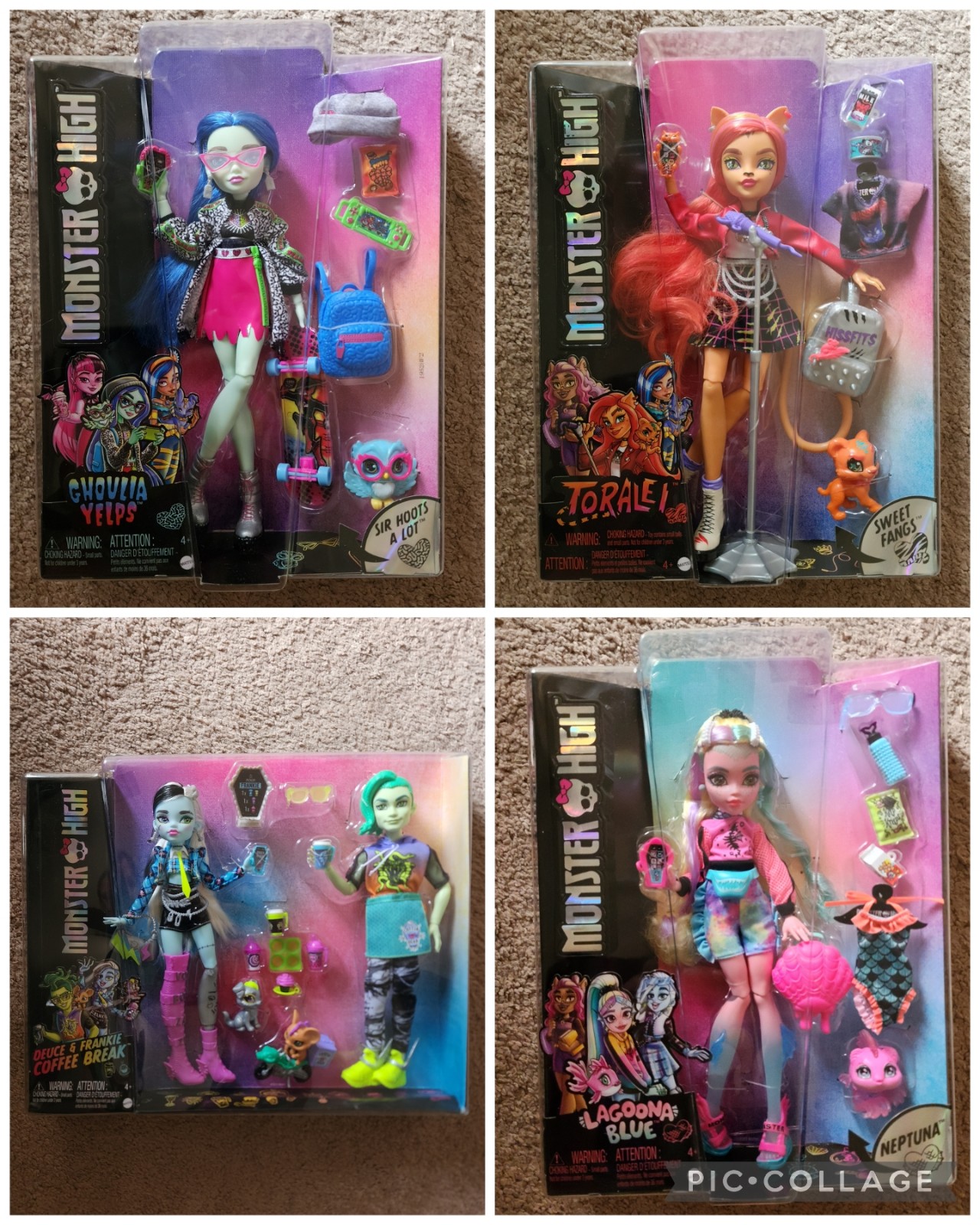 Monster High dolls in box
