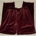 Chicos Burgundy Velour Tank & Pants Set Womens Small 0 Short Track Suit