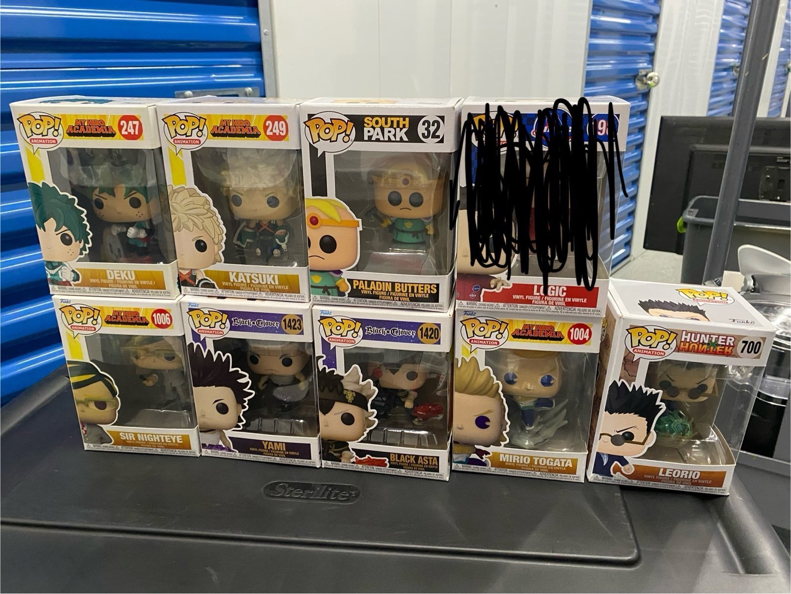 Anime Funko Pop Bundle of 8 MHA Black Clover Hunter x Hunter South Park