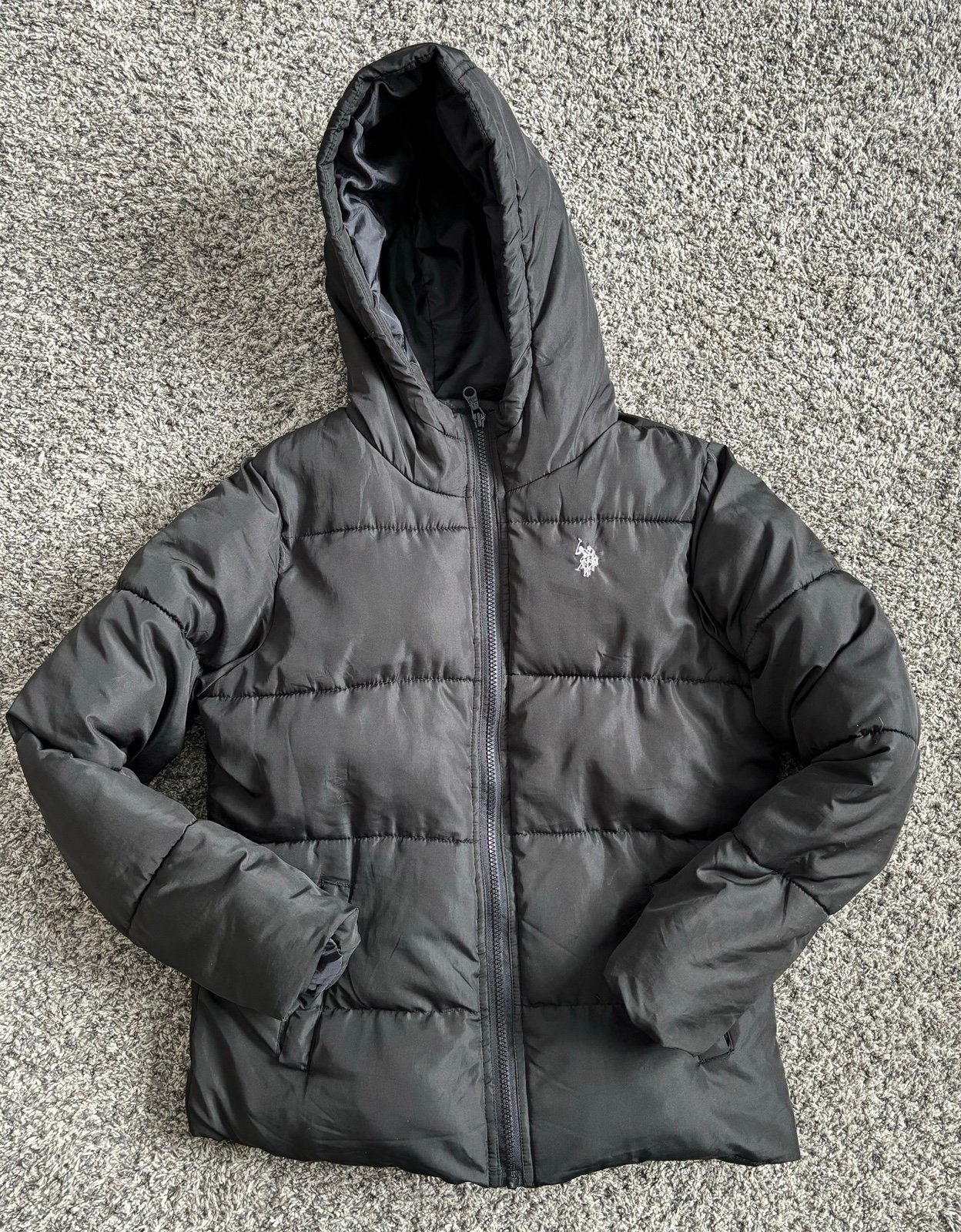 U.S. Polo Assn. Black Puffer Jacket size Small
