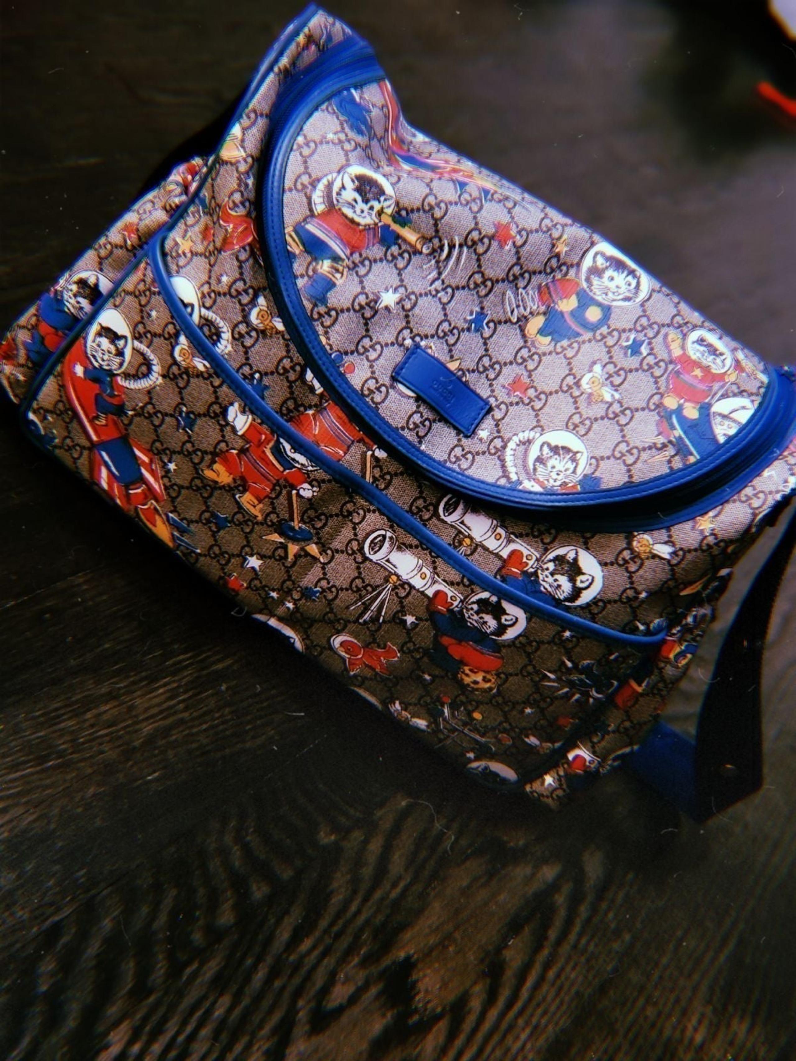 Vintage Gucci Supreme Space Cats Diaper