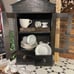 Black vintage mini cabinet