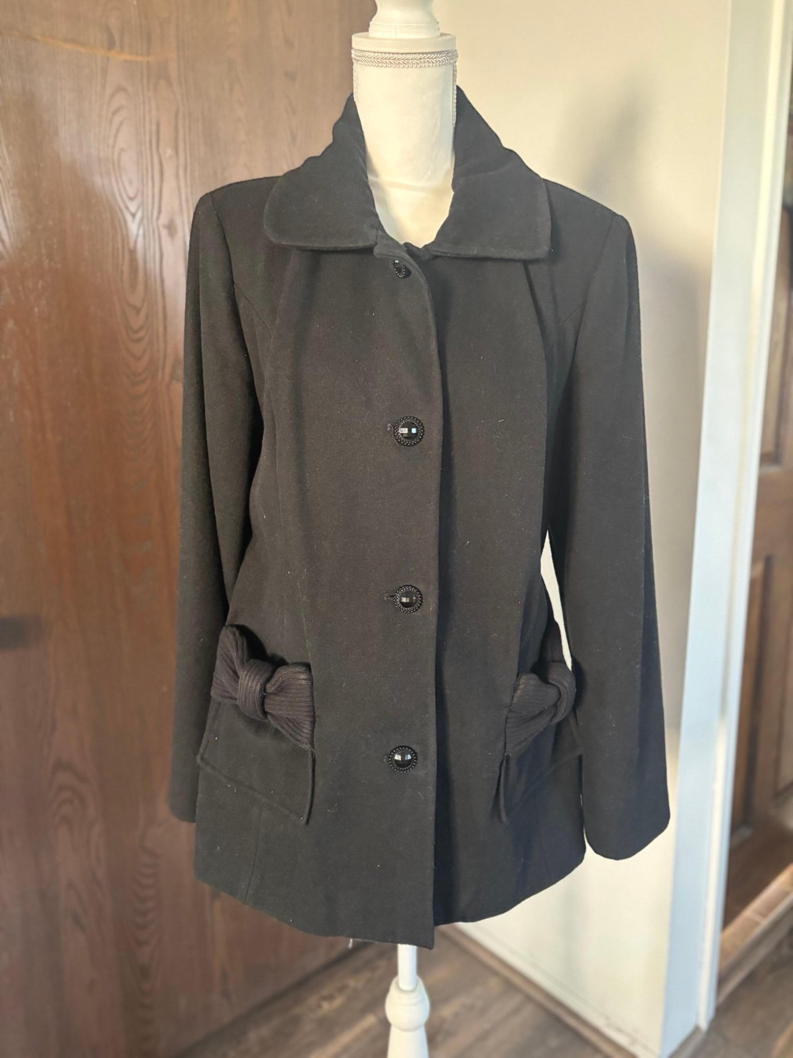Black dress coat